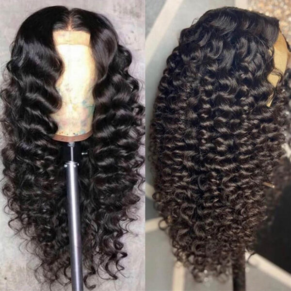 150 Density Indian Virgin Hair Closure Wig