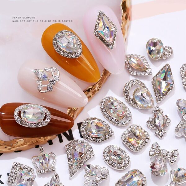 10 pieces of Colorful Rhinestones Nail Art