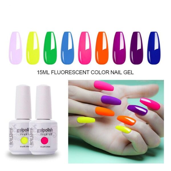 Fluorescent Color Nail Gel Polish