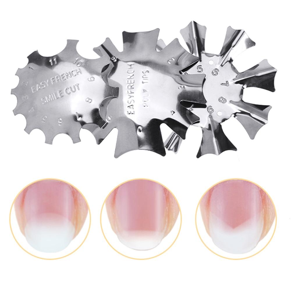 3 pc Set French Line Edger Nail Stencil Tool