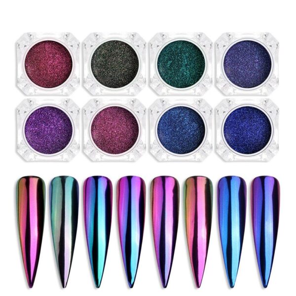 8pc Nail Chameleon Powder