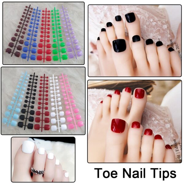 Fashionable False Toe Nails