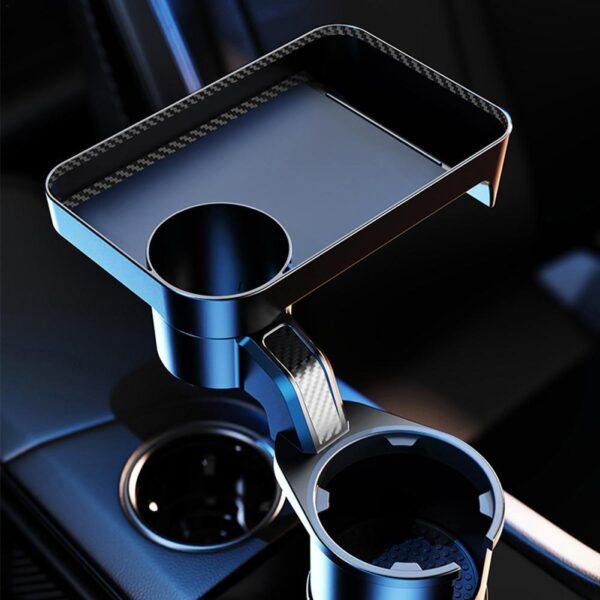 Car Cup Holder with Attachable Tray