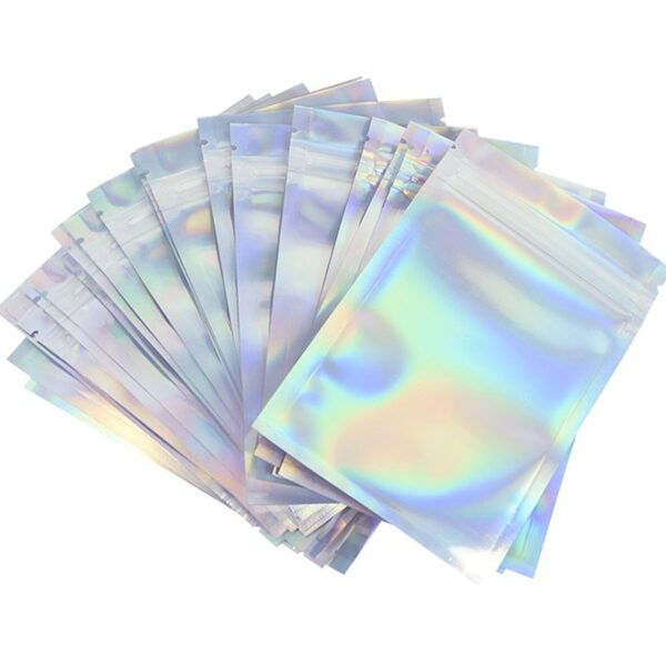20pcs Iridescent Zip Lock Bags Pouches